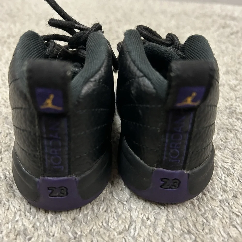 Air Jordan 12 Retro Field Purple Black‎ Shoes Sneakers US 6C Baby Toddler